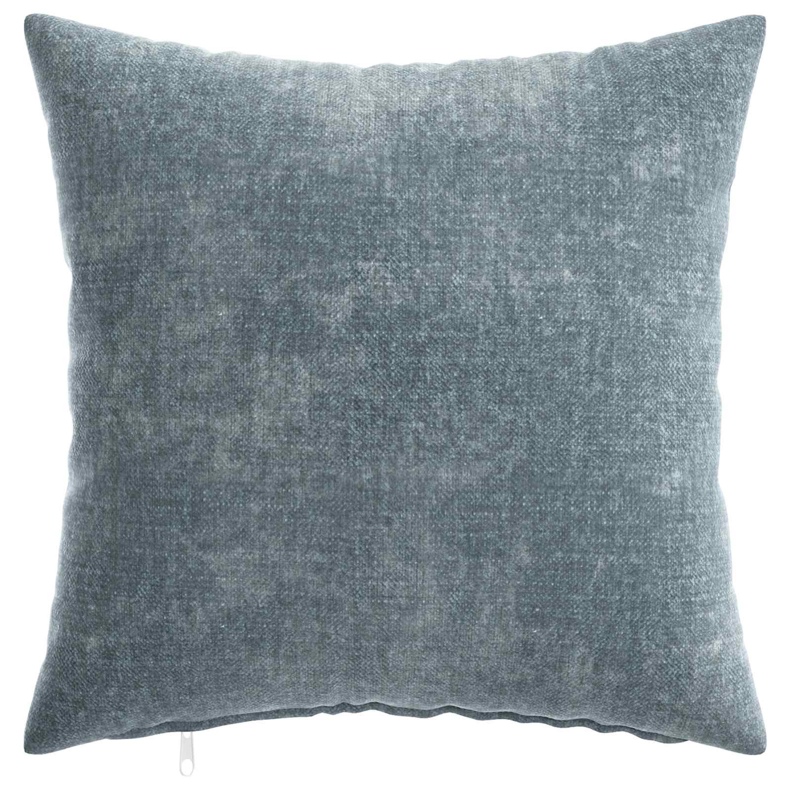 Kissenbezug 2 Stk. HEERLEN Himmelblau 35 x 35 cm Chenille-Stoff – Ansicht 2