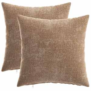 vidaXL Diivanipadi 2 tk HEERLEN Pruun 35 x 35 cm &Scaron;en&uuml;&uuml;lfabric