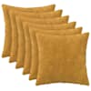vidaXL Diivanipadi 6 pcs HEERLEN Kollane 35 x 35 cm Mikrofliis