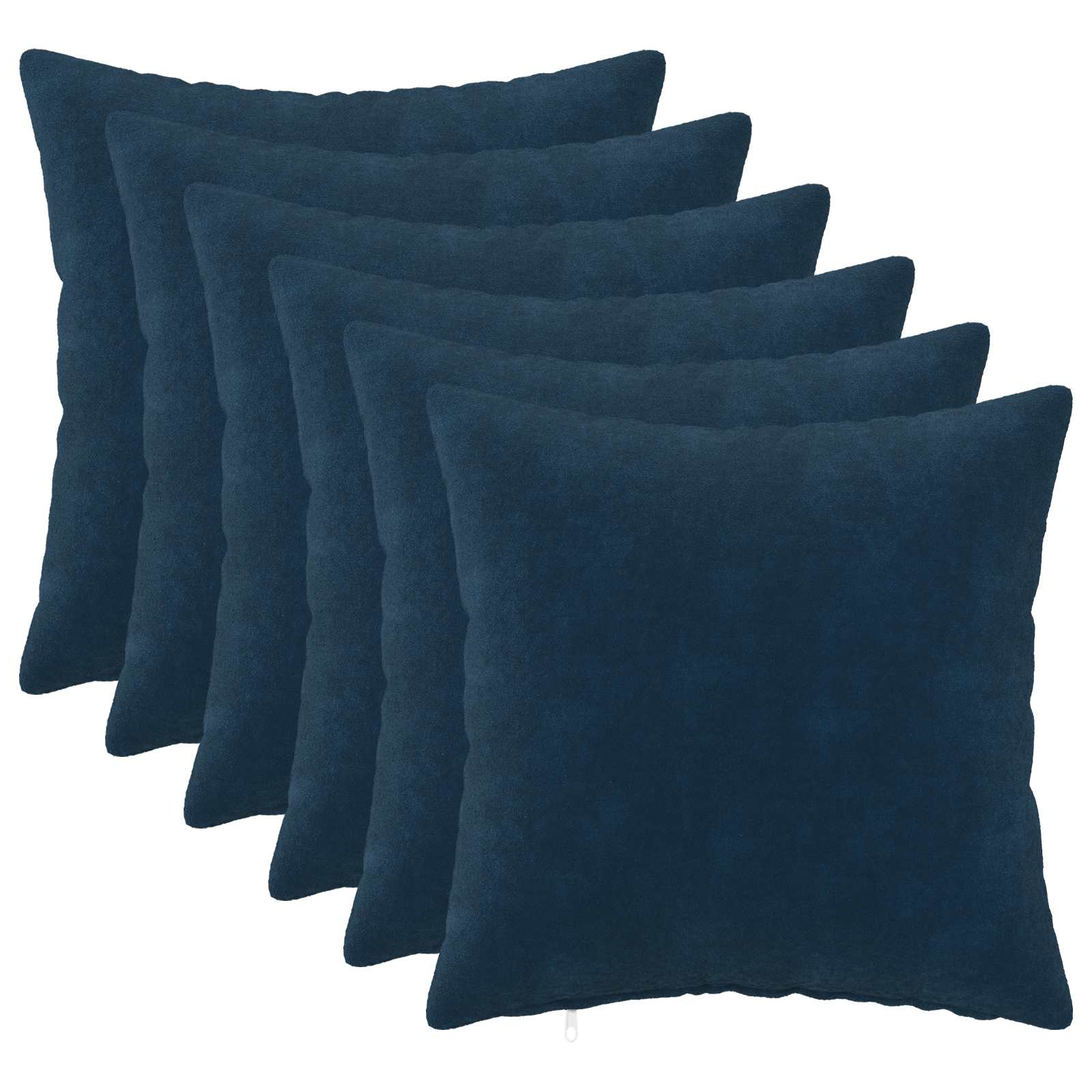 Kussensloop 6 pcs HEERLEN Blauw 35 x 35 cm Microfiber Fleece image 1
