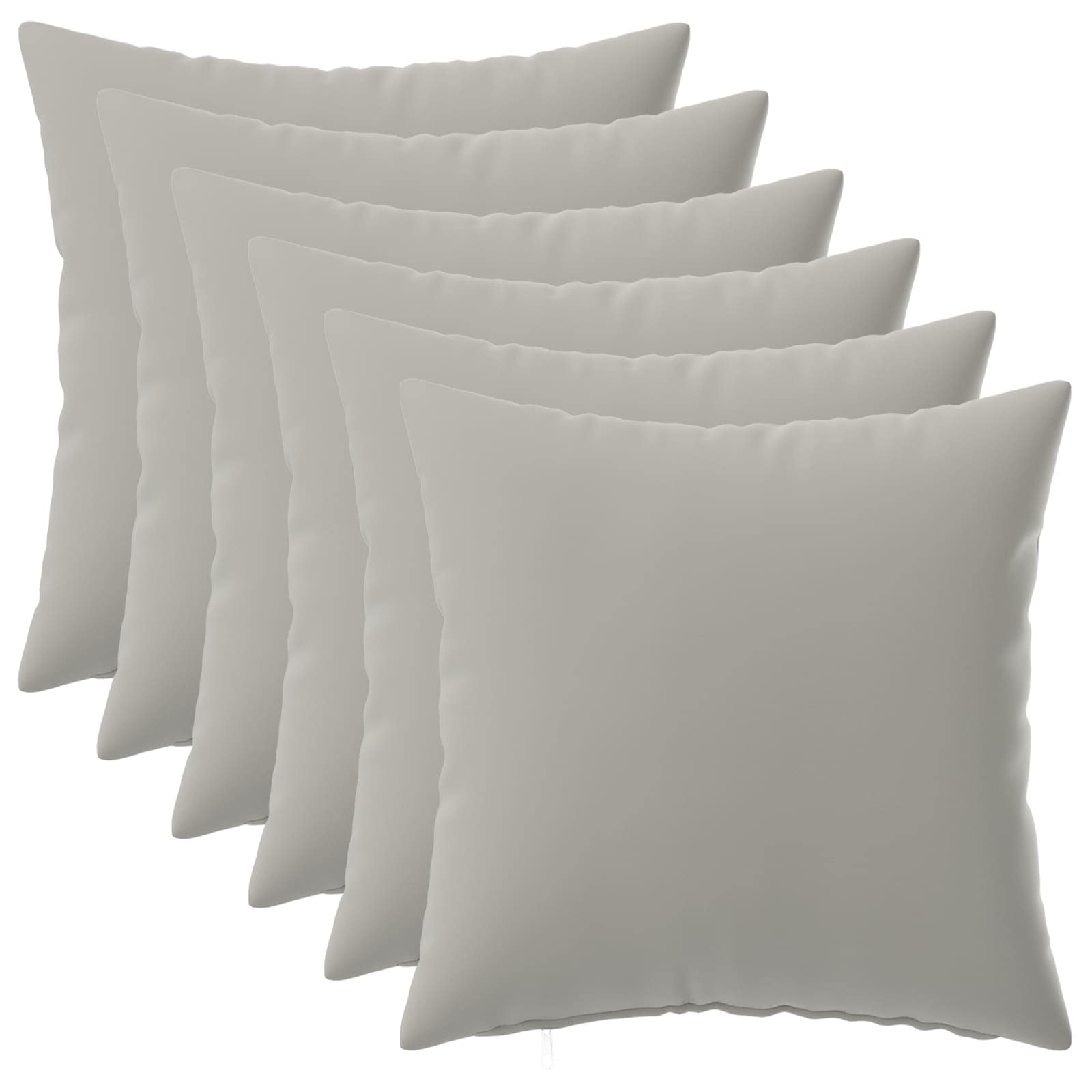 Kussensloop 6 pcs HEERLEN Grijs 35 x 35 cm Polyester image 1