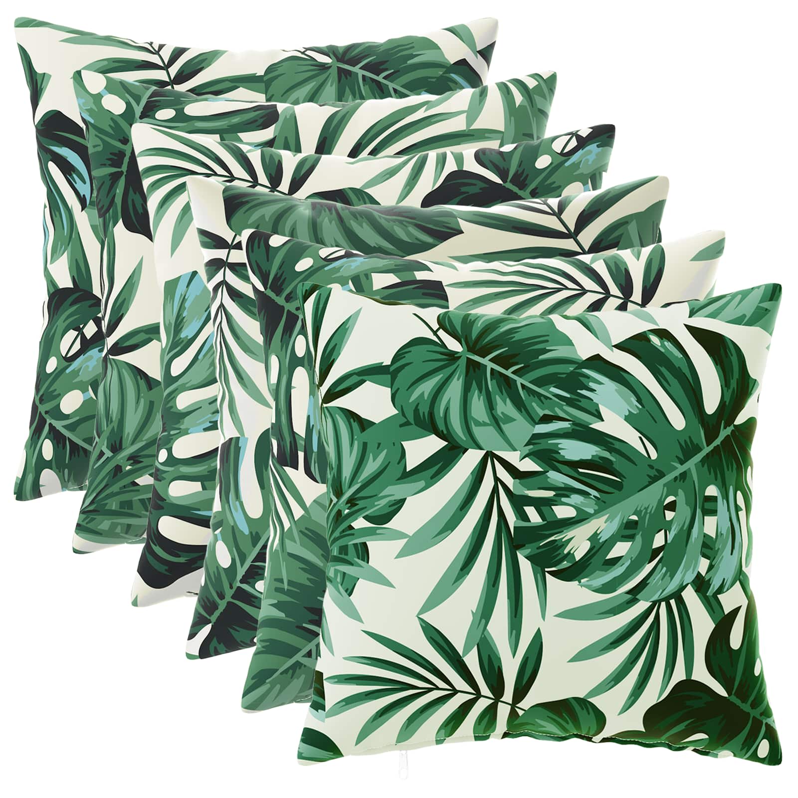 Kussensloop 6 pcs HEERLEN Bladpatroon 35 x 35 cm Polyester image 1