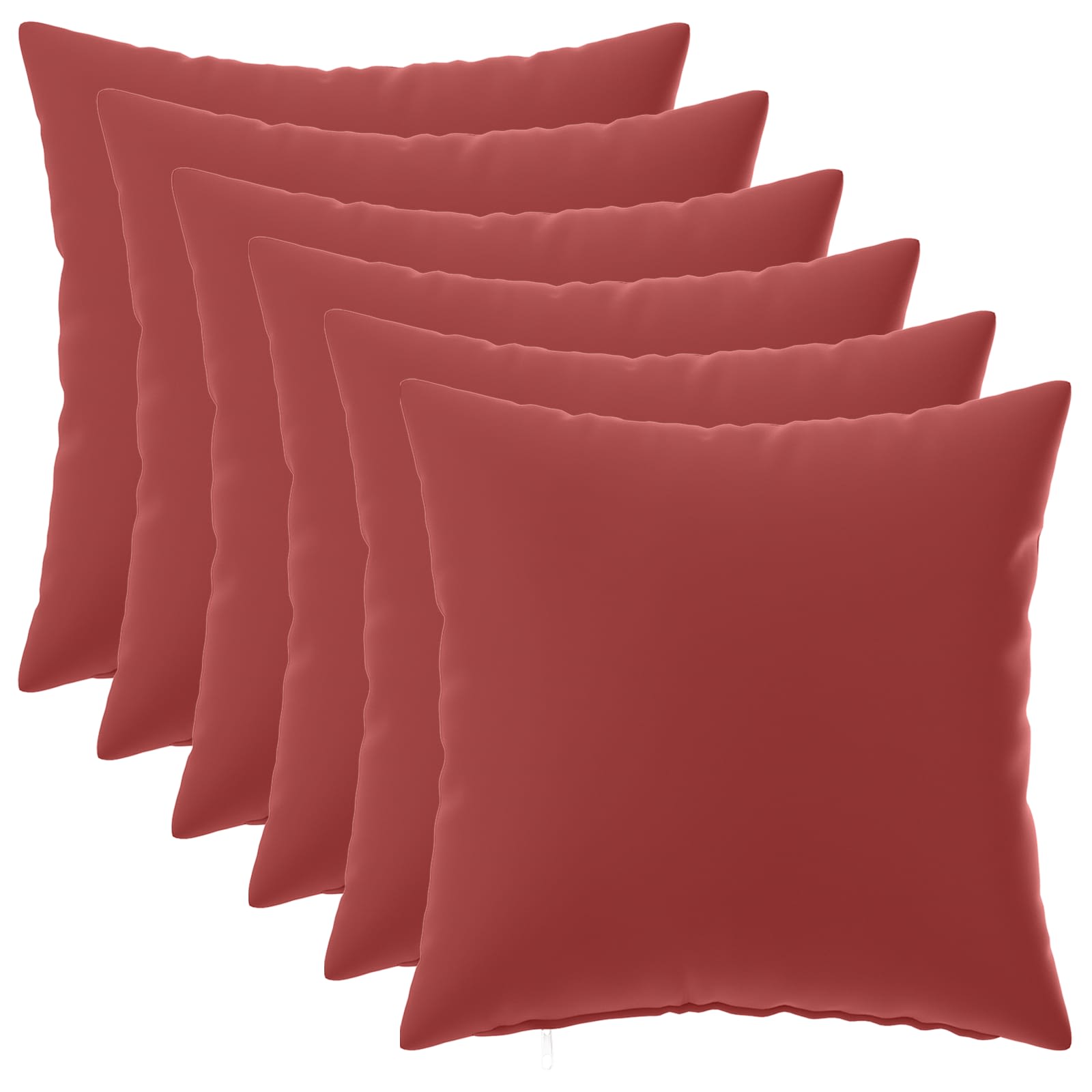 Kussensloop 6 pcs HEERLEN Wijnrood 35 x 35 cm Polyester image 1