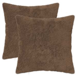 vidaXL Diivanipadi 2 tk HEERLEN Helepruun 35 x 35 cm Vale k&uuml;&uuml;liku