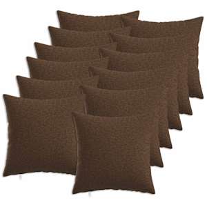 vidaXL Diivanipadi 12 tk HEERLEN Pruun 40 x 40 cm kangas