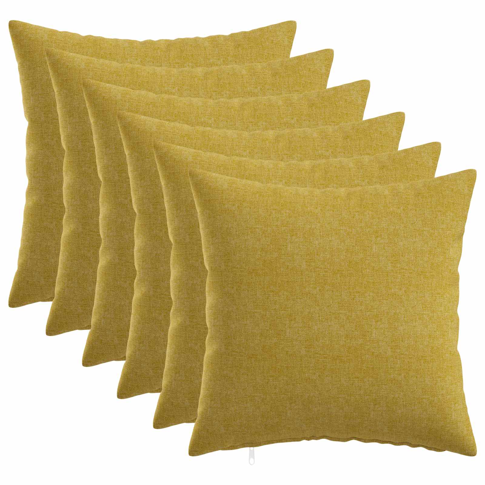 vidaXL Povlak na polštář 6 ks HEERLEN Světlá zelená 40 x 40 cm Textil