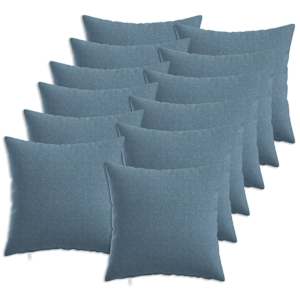 vidaXL Diivanipadi 12 tk HEERLEN Jeans sinine 40 x 40 cm kangas