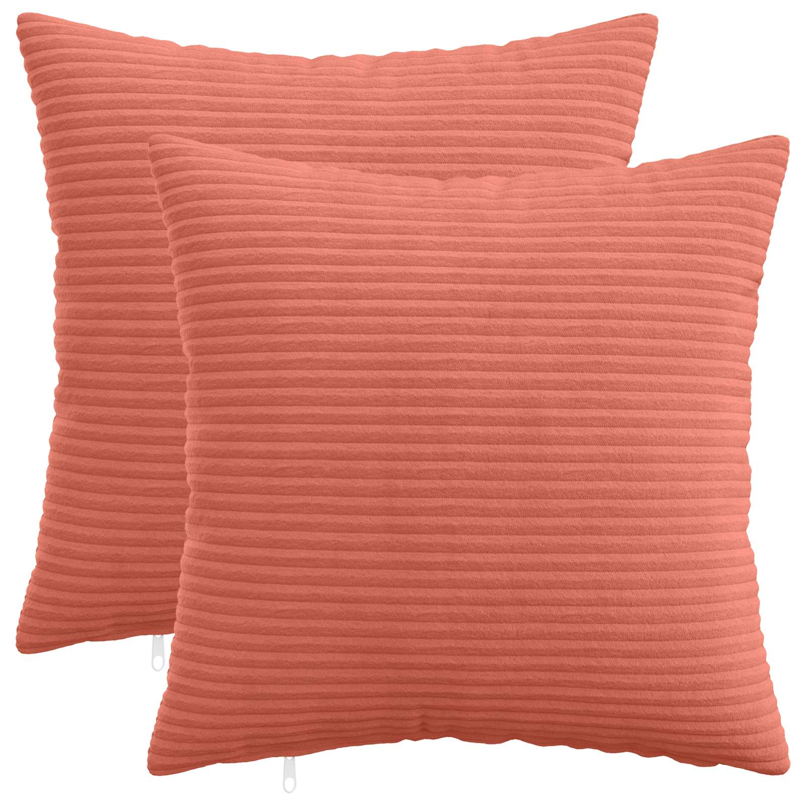 Kussensloop 2 pcs HEERLEN Rood-oranje 40 x 40 cm corduroy image 1