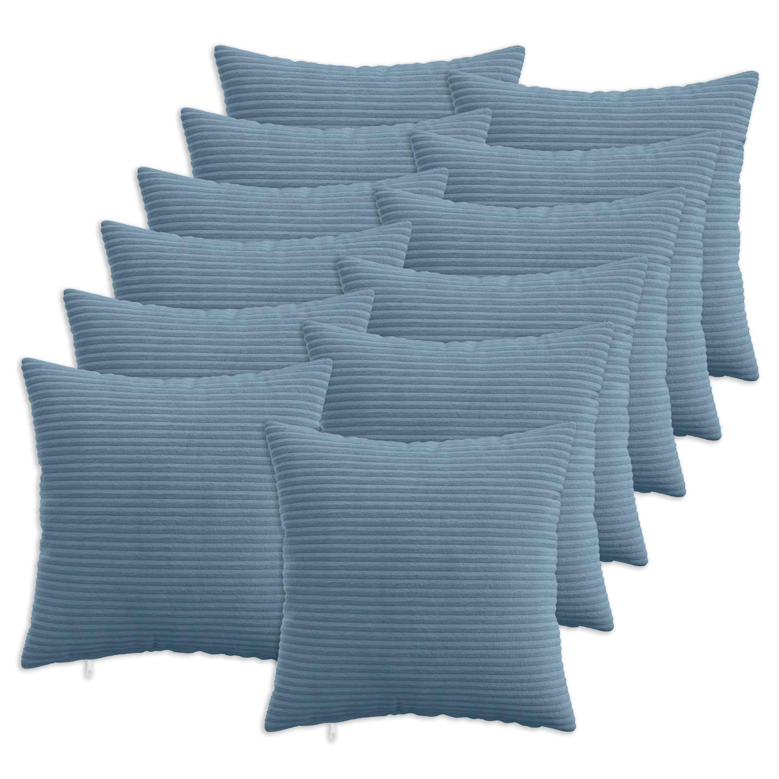 Kussensloop 12 pcs HEERLEN Blauw 40 x 40 cm corduroy image 1