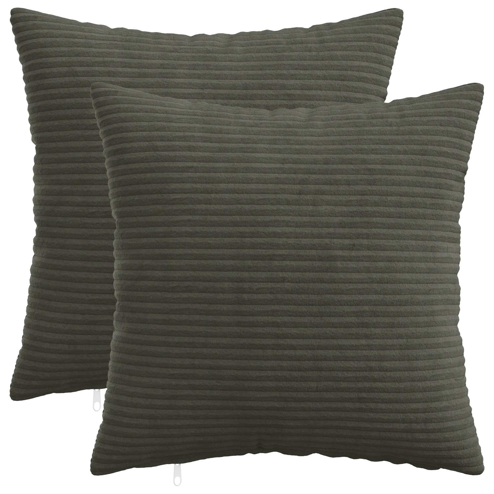 Kussensloop 2 pcs HEERLEN Antracietkleurig 40 x 40 cm corduroy image 1
