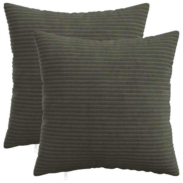 vidaXL Diivanipadi 2 pcs HEERLEN Antratsiit 40 x 40 cm manchester