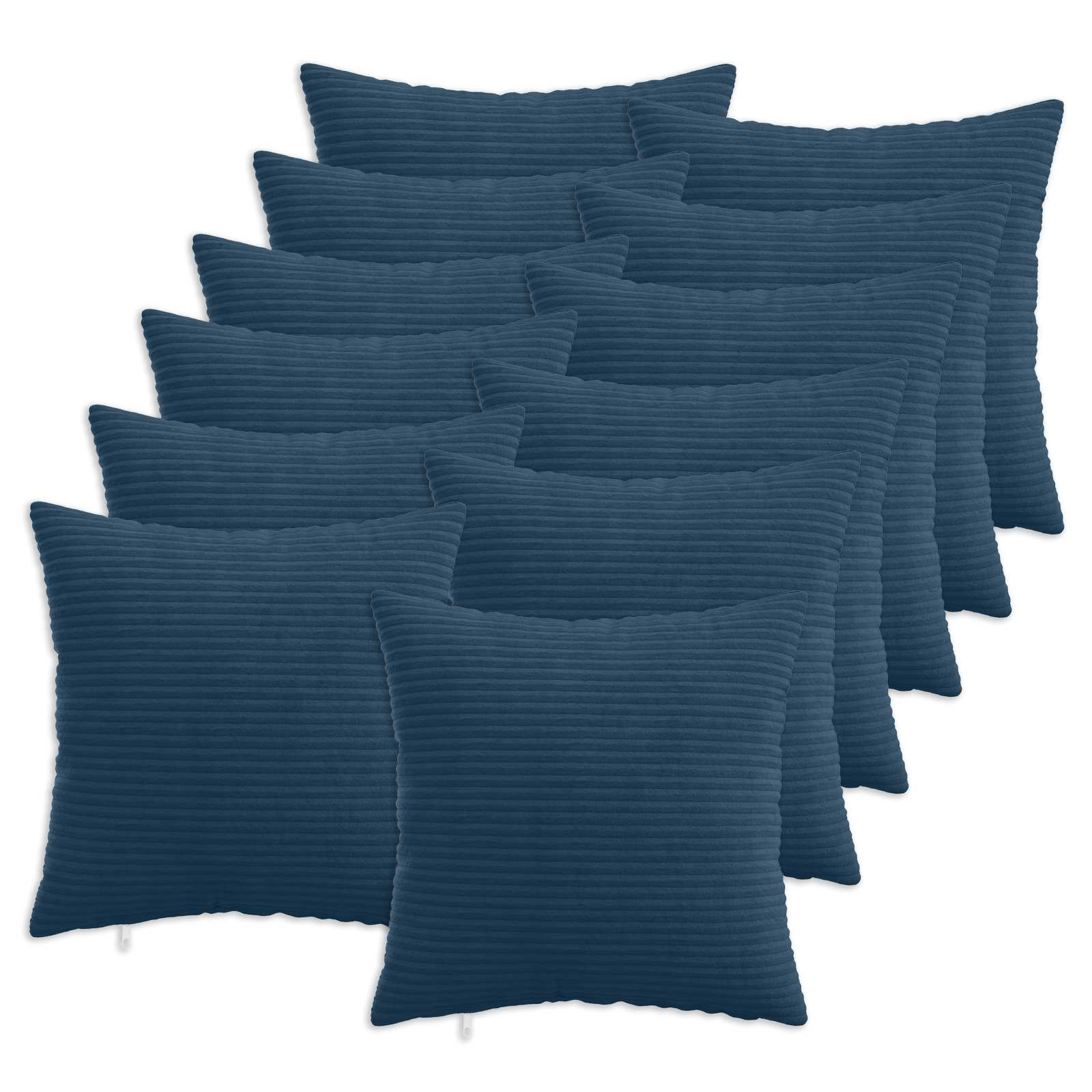 vidaXL Povlak na polštář 12 pcs HEERLEN Námořnická modrá 40 x 40 cm