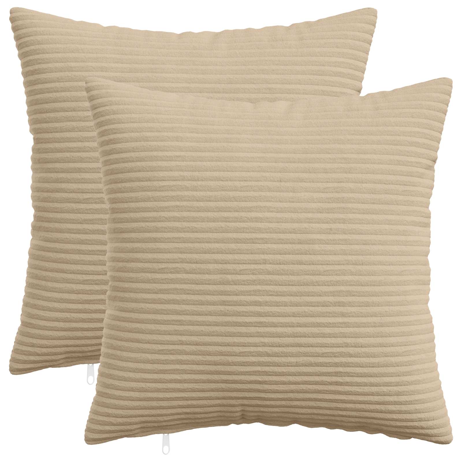 Kussensloop 2 pcs HEERLEN Taupe 40 x 40 cm corduroy image 1