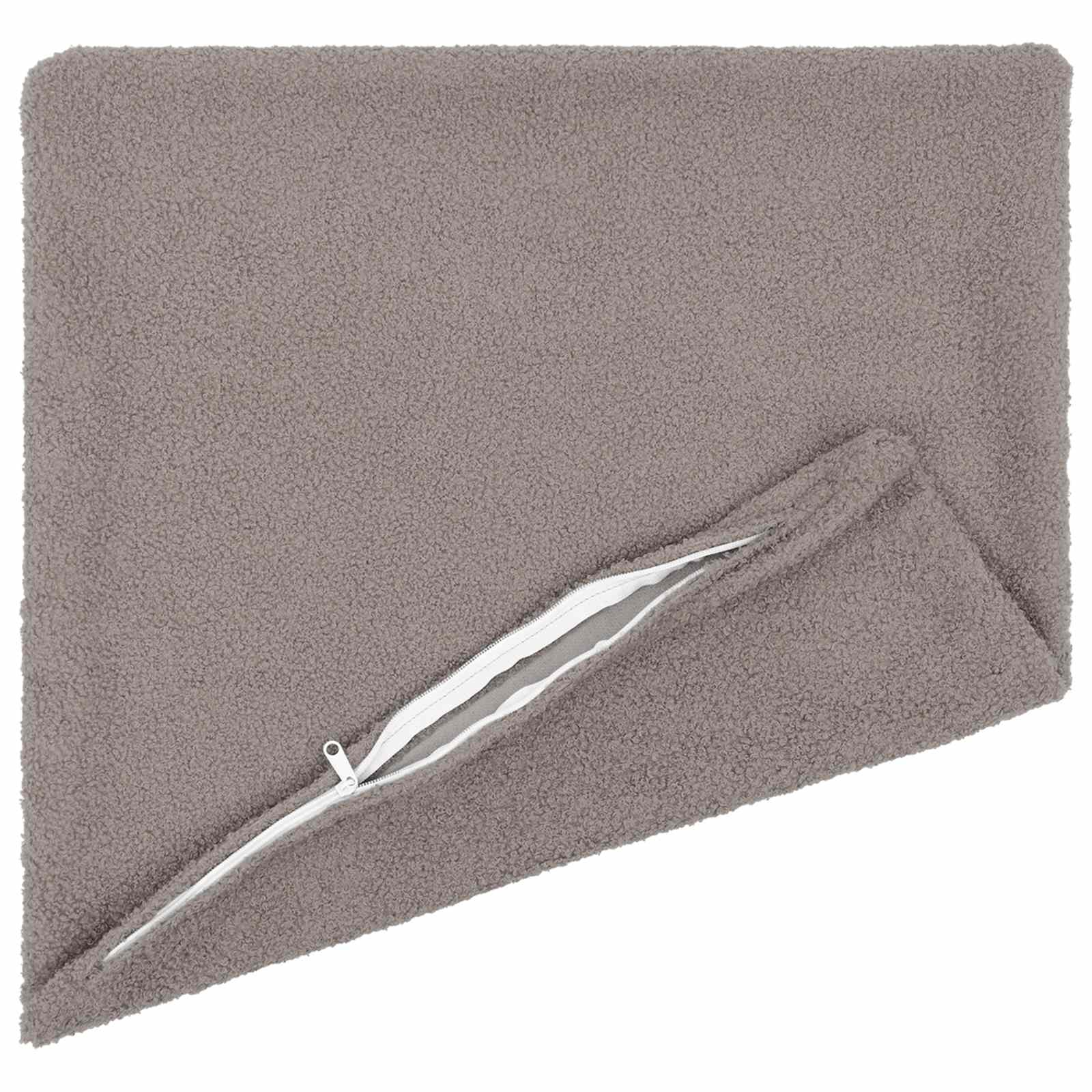 Kussensloop 6 pcs HEERLEN Lichtgrijs 40 x 40 cm Bouclé image 3