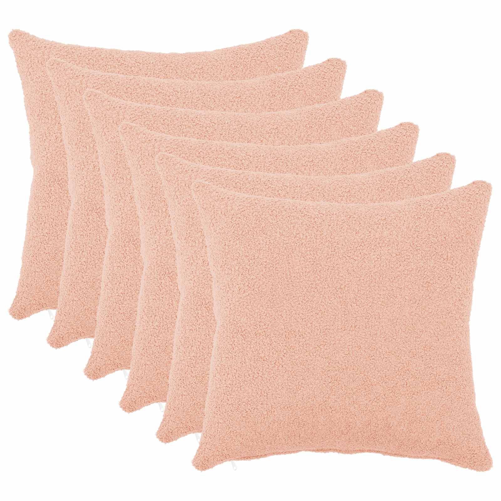 Kussensloop 6 pcs HEERLEN Roze 40 x 40 cm Bouclé image 1