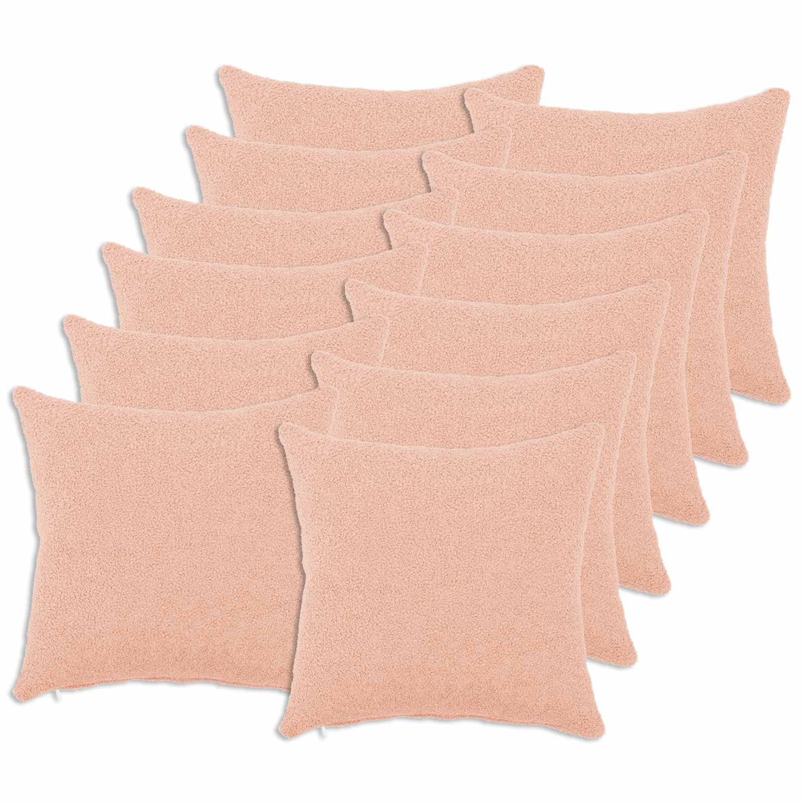 Kussensloop 12 pcs HEERLEN Roze 40 x 40 cm Bouclé image 1