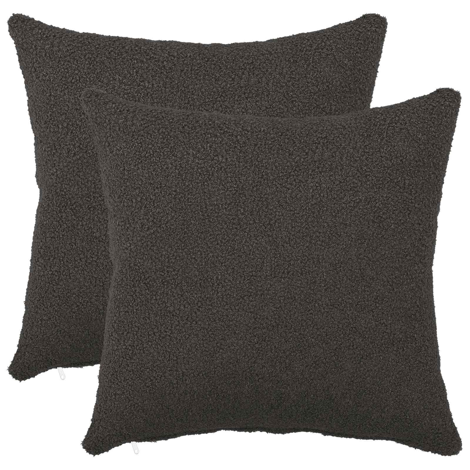 Kussensloop 2 pcs HEERLEN Donkergrijs 40 x 40 cm Bouclé image 1