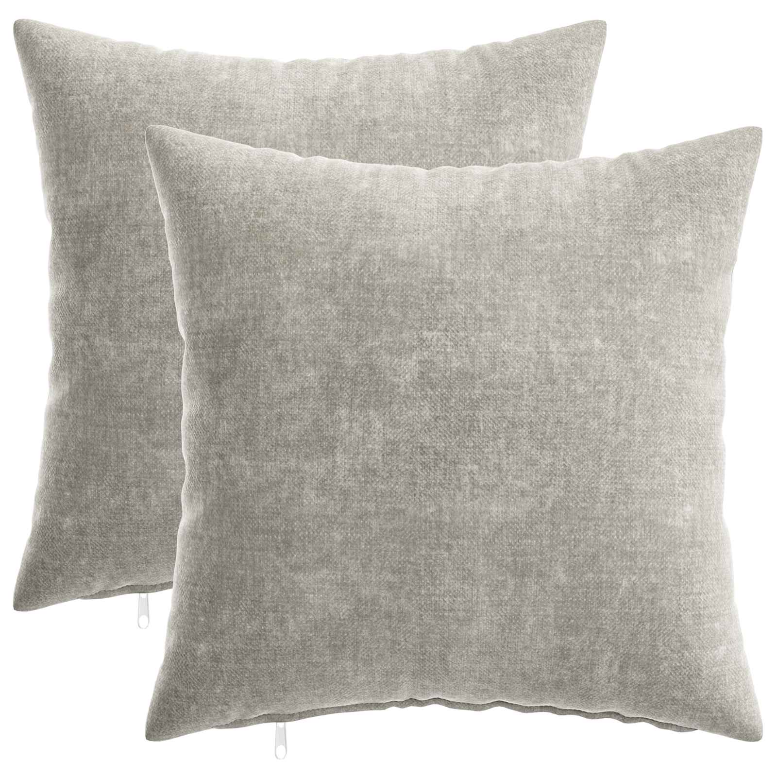 vidaXL Husă pentru pernă 2 pcs HEERLEN Gri deschis 40 x 40 cm