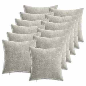 vidaXL Diivanipadi 12 tk HEERLEN Helehall 40 x 40 cm &Scaron;en&uuml;&uuml;lfabric