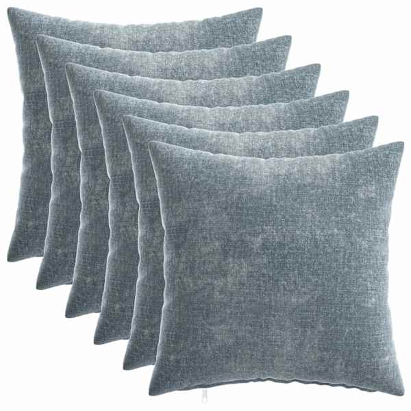 vidaXL Diivanipadi 6 tk HEERLEN Helesinine 40 x 40 cm &Scaron;en&uuml;&uuml;lfabric