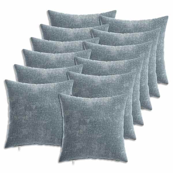 vidaXL Diivanipadi 12 tk HEERLEN Helesinine 40 x 40 cm &Scaron;en&uuml;&uuml;lfabric