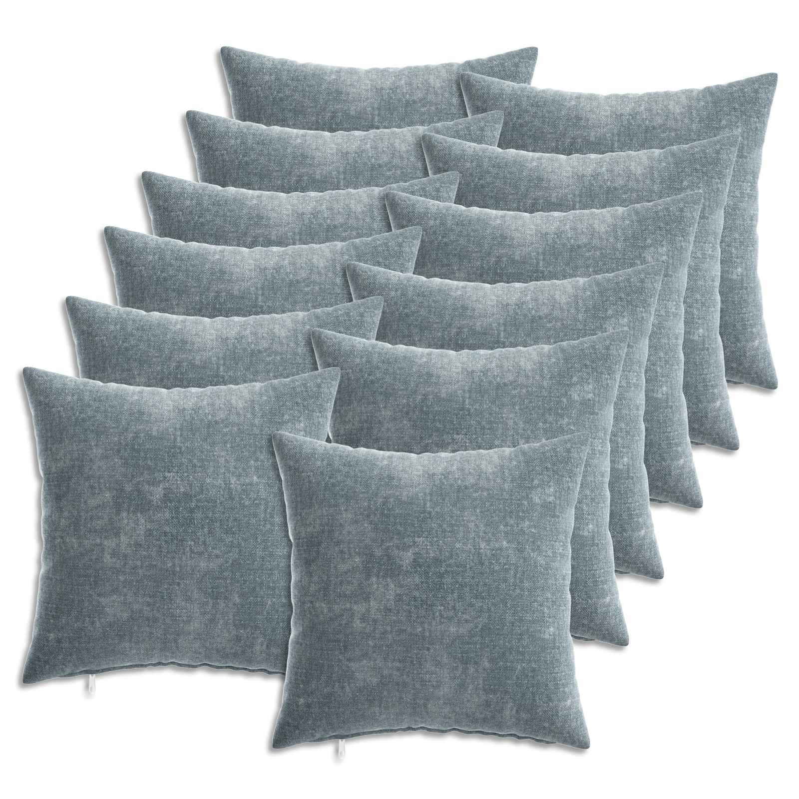 vidaXL Husă pentru pernă 12 pcs HEERLEN Albastru deschis 40 x 40 cm