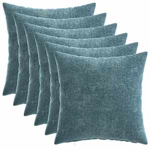 vidaXL Diivanipadi 6 tk HEERLEN Sinine 40 x 40 cm &Scaron;en&uuml;&uuml;lfabric