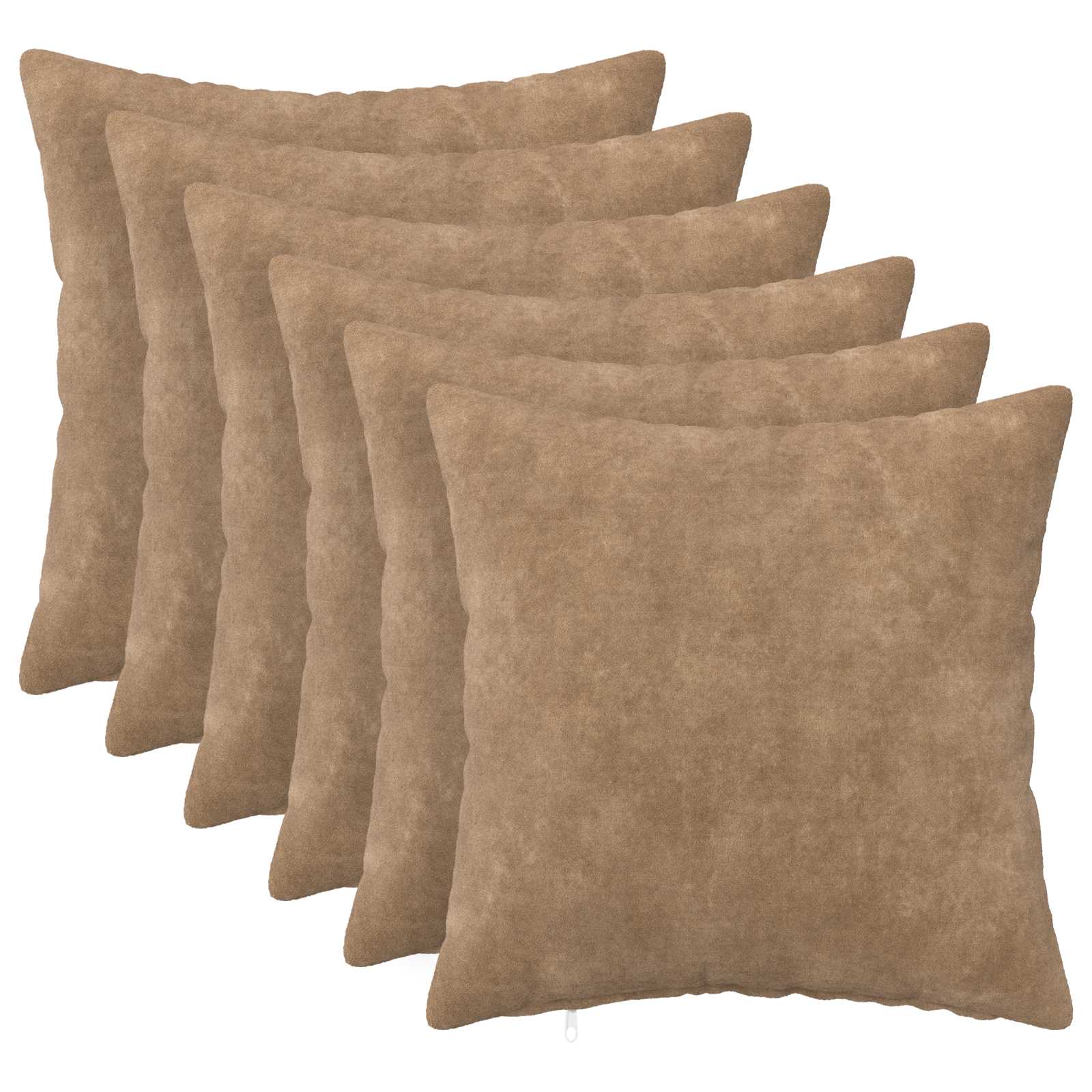 vidaXL Povlak na polštář 6 pcs HEERLEN Taupe 40 x 40 cm