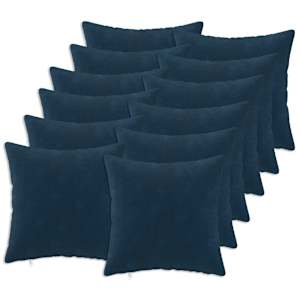 vidaXL Diivanipadi 12 tk HEERLEN Sinine 40 x 40 cm Mikrofliis