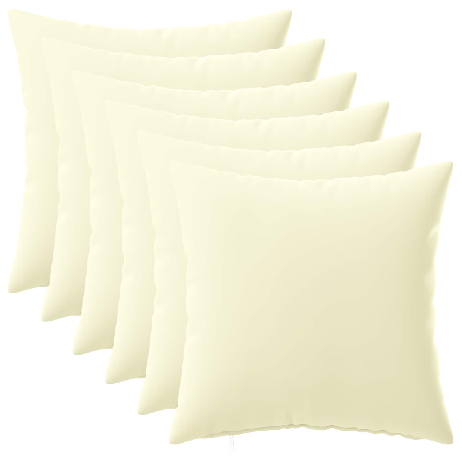 Kussensloop 6 pcs HEERLEN Crèmekleurig 40 x 40 cm Polyester image 1