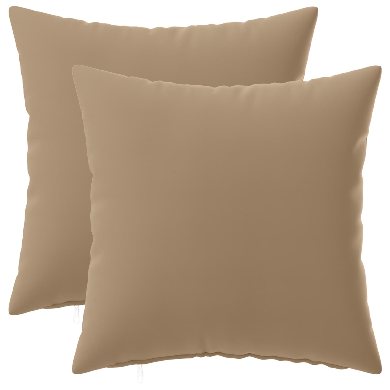 Kussensloop 2 st HEERLEN Taupe 40 x 40 cm Polyester image 1