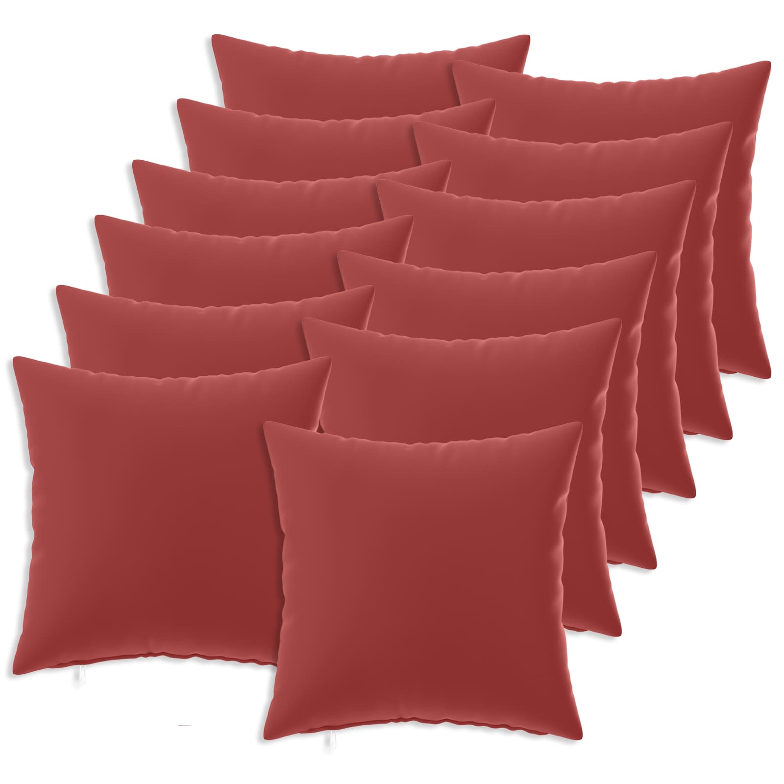 Kussensloop 12 pcs HEERLEN Wijnrood 40 x 40 cm Polyester image 1