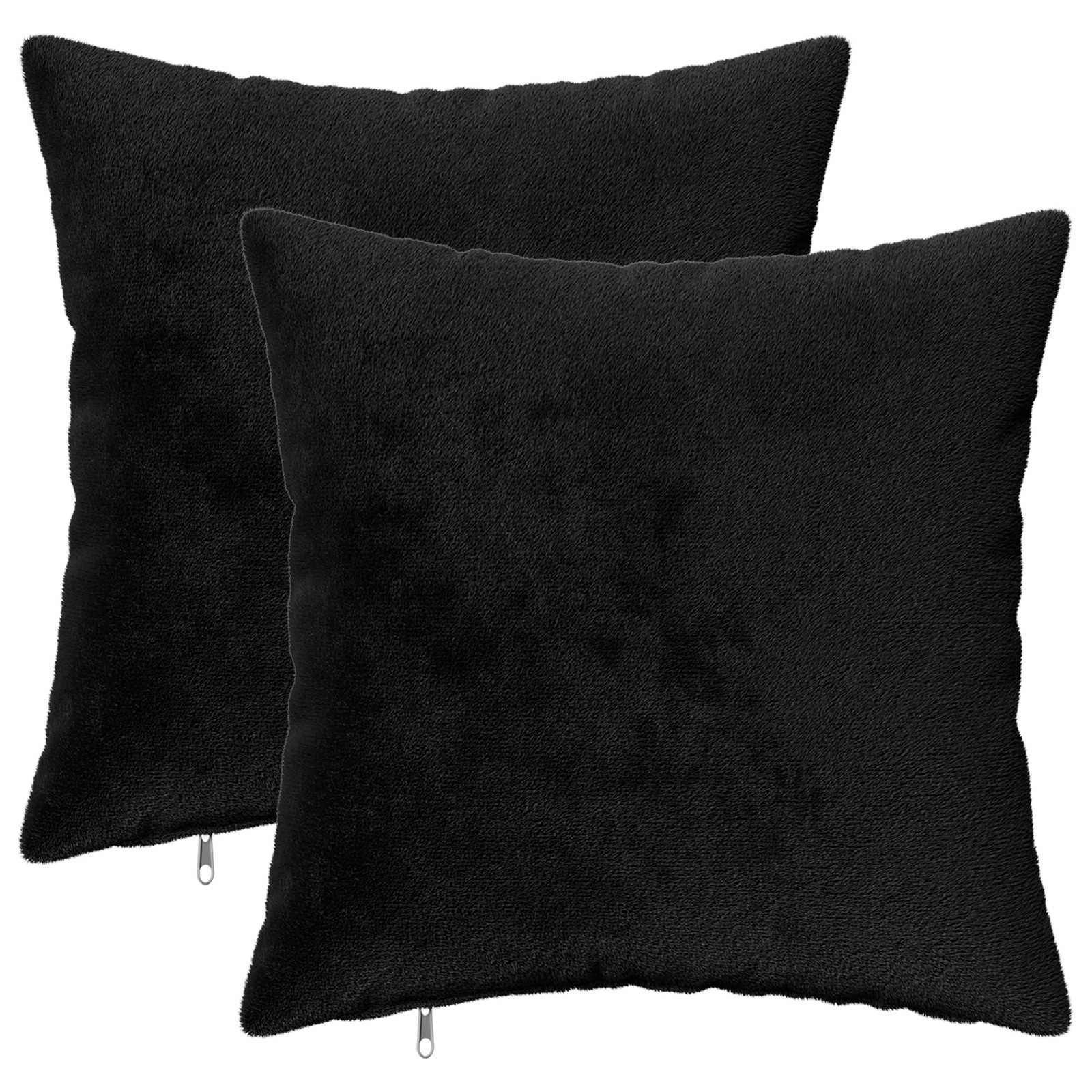 Kussensloop 2 pcs HEERLEN Zwart 40 x 40 cm Flanel image 1