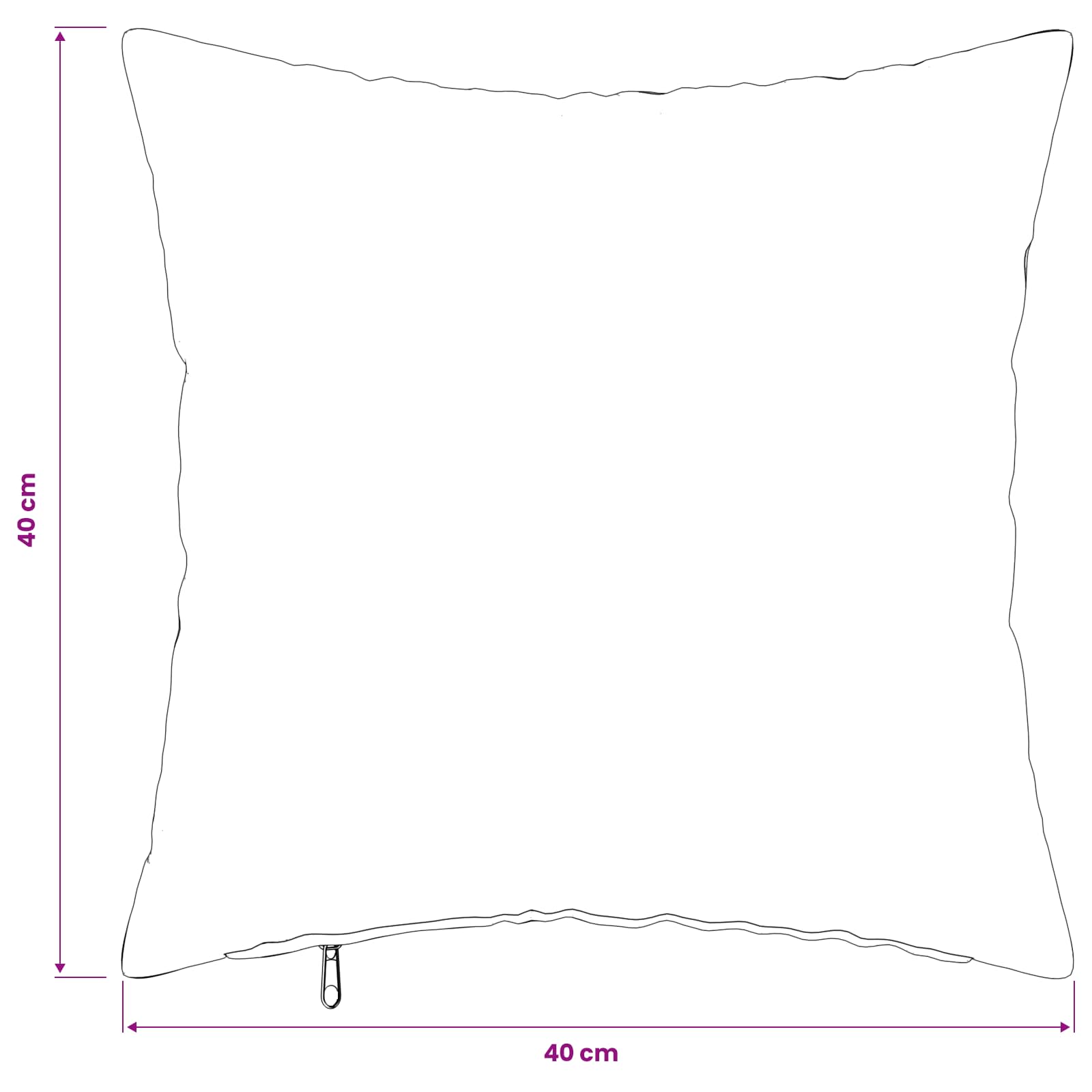 Kussensloop 6 pcs HEERLEN Zwart 40 x 40 cm Flanel image 9
