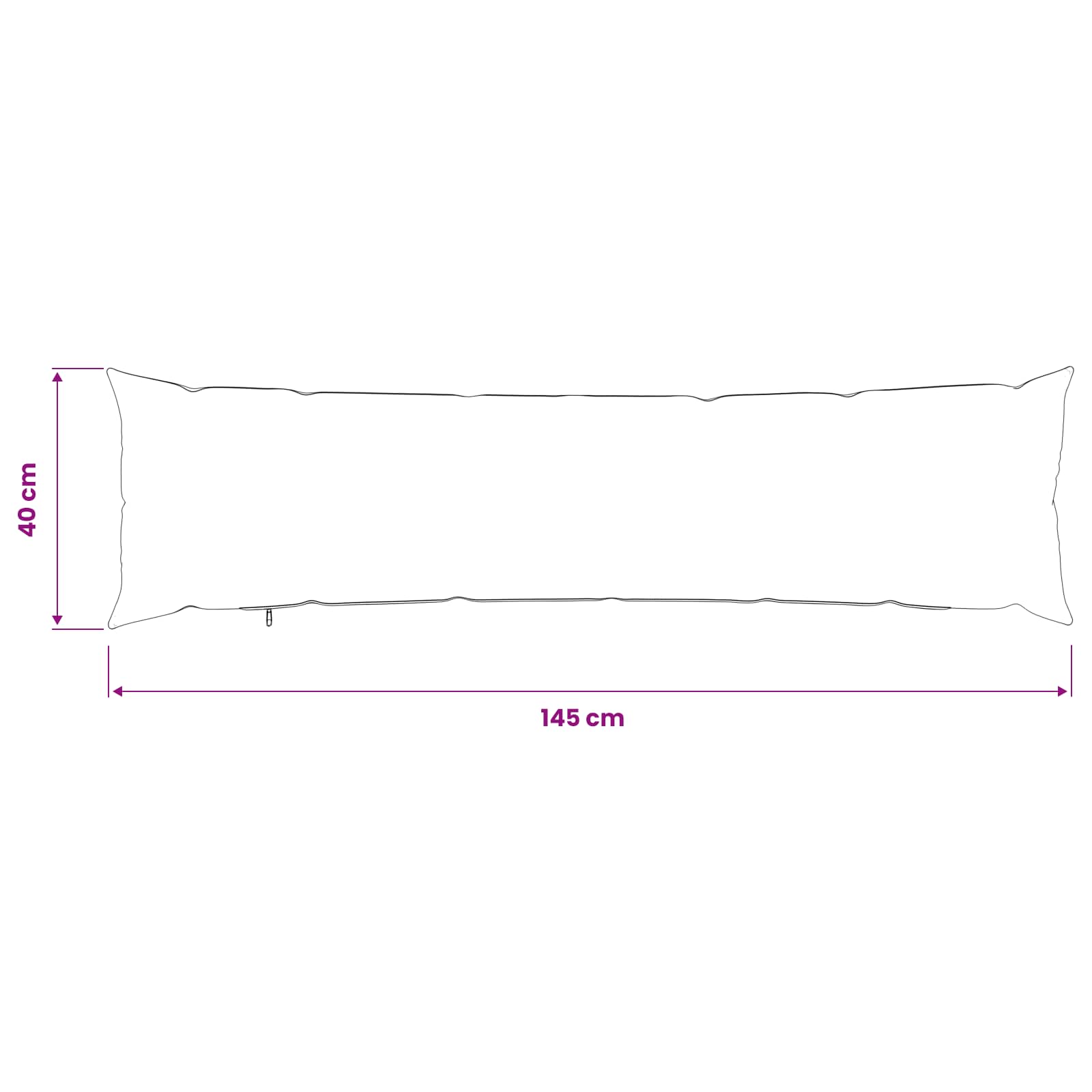 Kussensloop HEERLEN Zwart 40 x 145 cm image 9