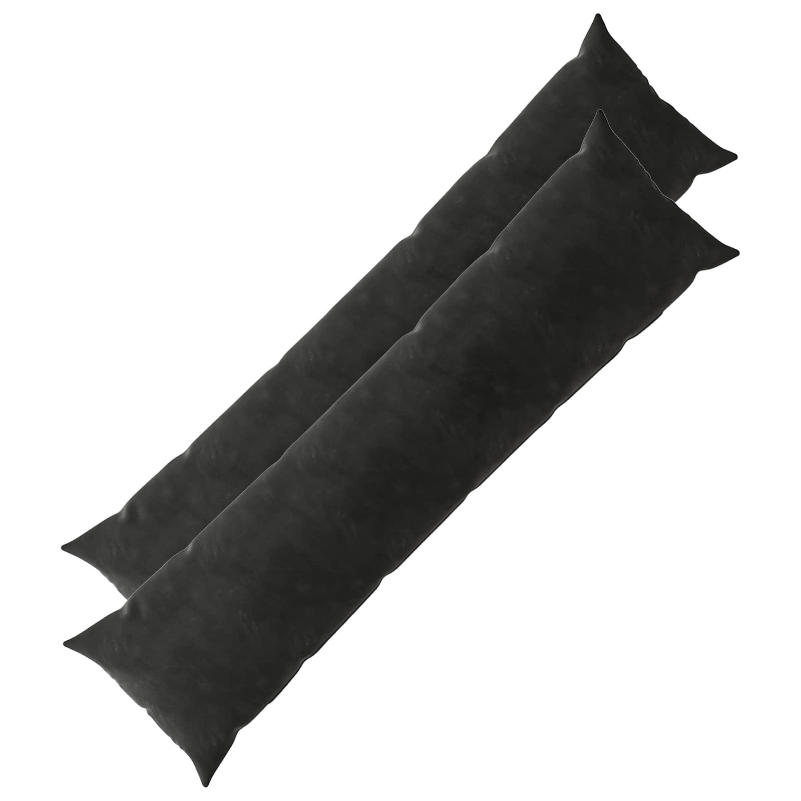 Kussensloop 2 pcs HEERLEN Zwart 40 x 145 cm Fluweel image 1