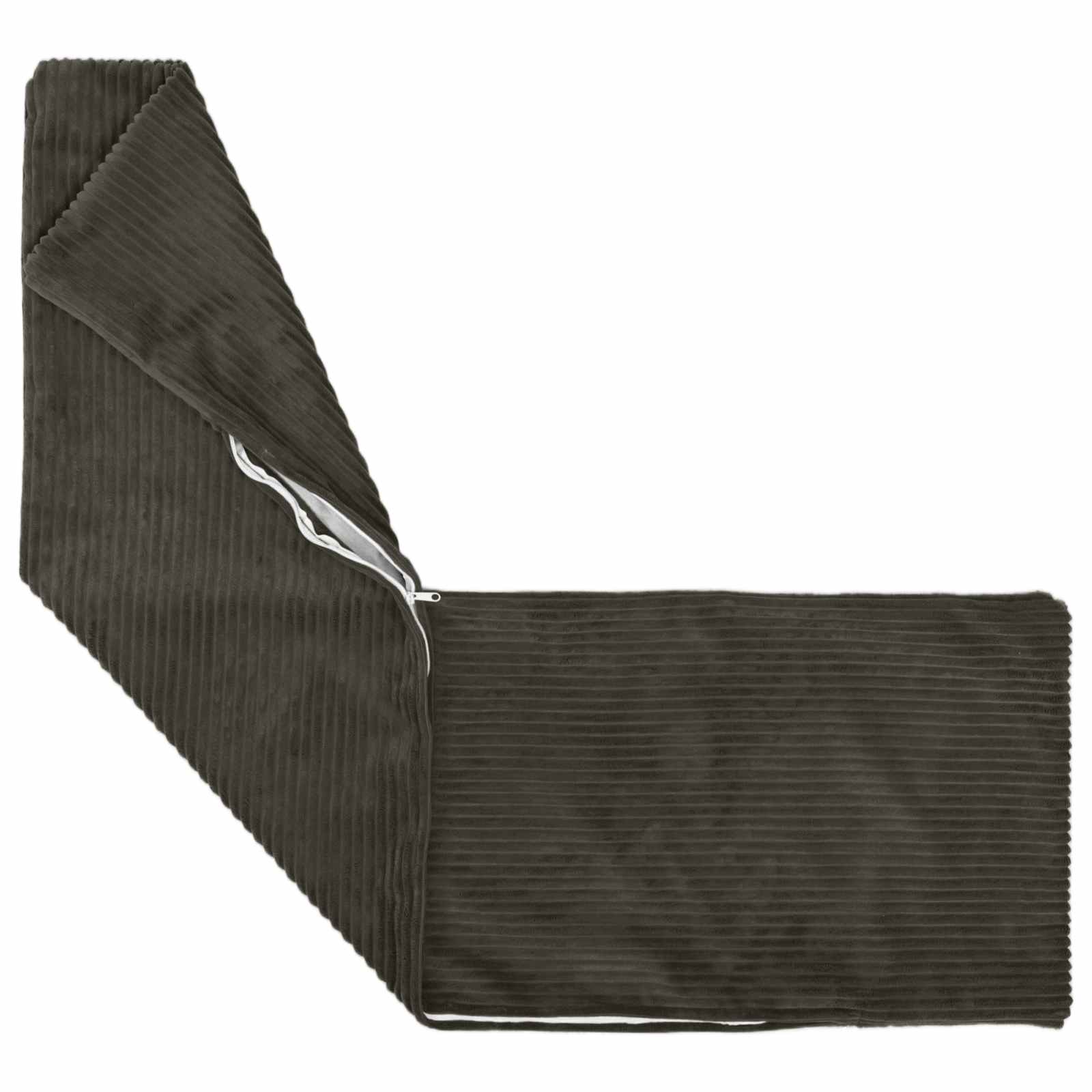 Kussensloop 2 pcs HEERLEN Antracietkleurig 40 x 145 cm corduroy image 3