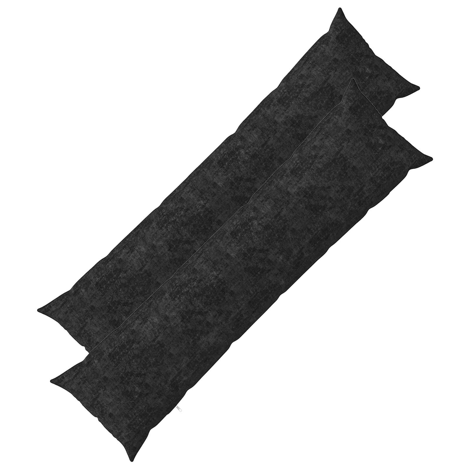 Kussensloop 2 st HEERLEN Antraciet 40 x 145 cm Chenille Stof image 2