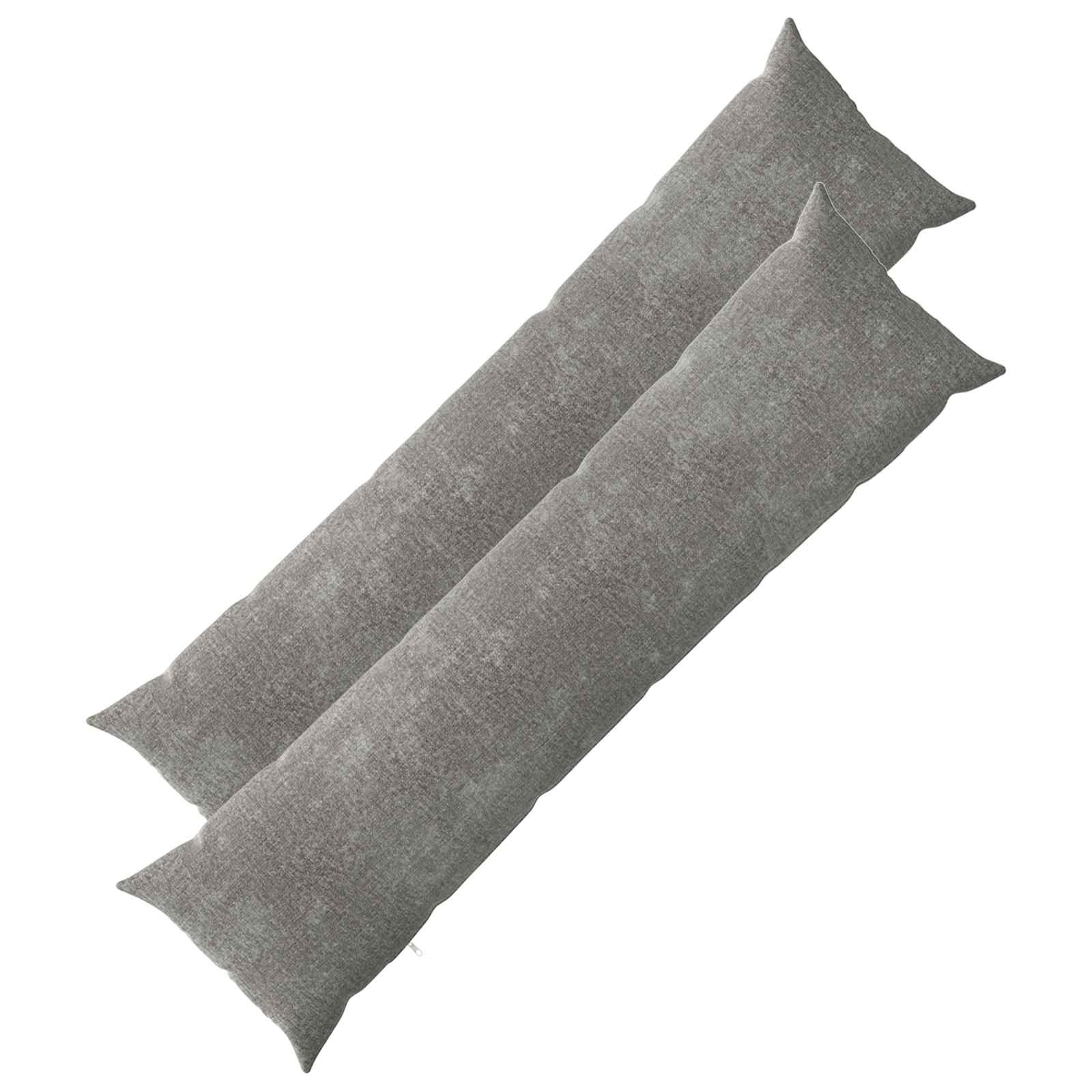 vidaXL Husă pentru pernă 2 pcs HEERLEN Gri închis 40 x 145 cm