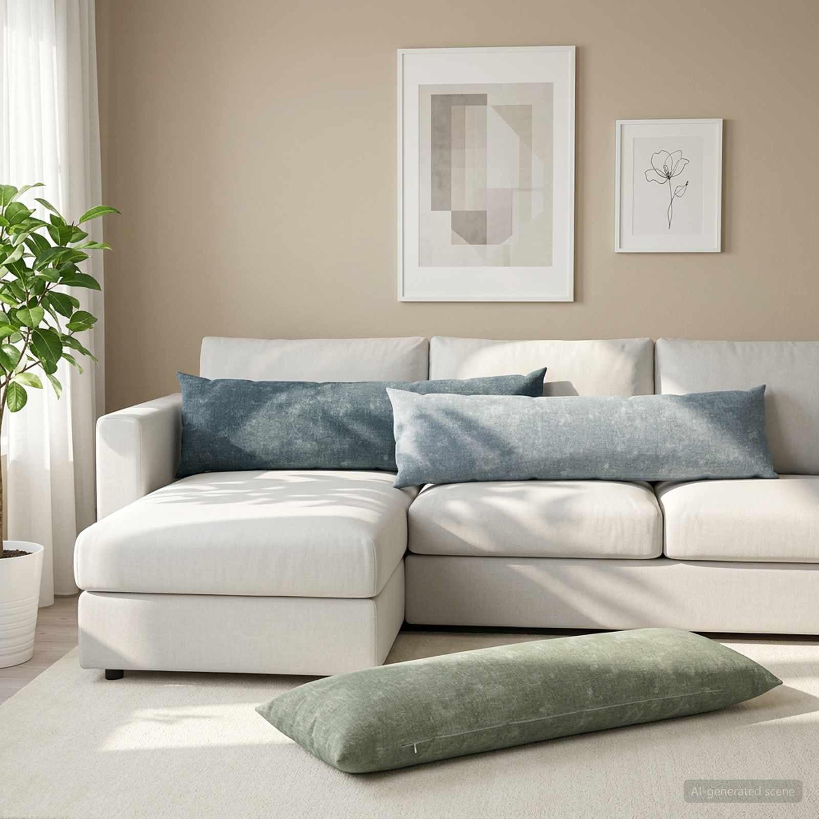 Prevleka za blazino HEERLEN Zelena 40 x 145 cm Kovinska tkanina