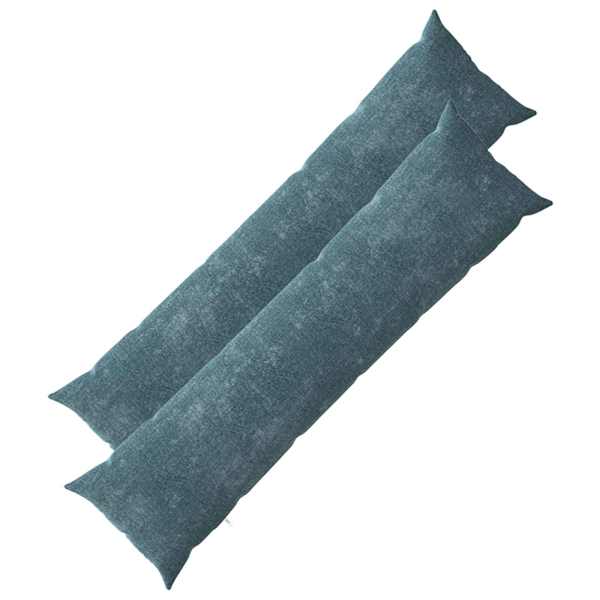 vidaXL Diivanipadi 2 tk HEERLEN Sinine 40 x 145 cm &Scaron;en&uuml;&uuml;lfabric