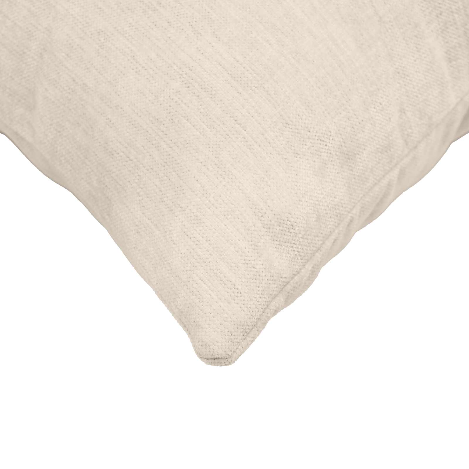 Kussensloop 2 st HEERLEN Crèmekleurig 40 x 145 cm Chenille Stof image 6