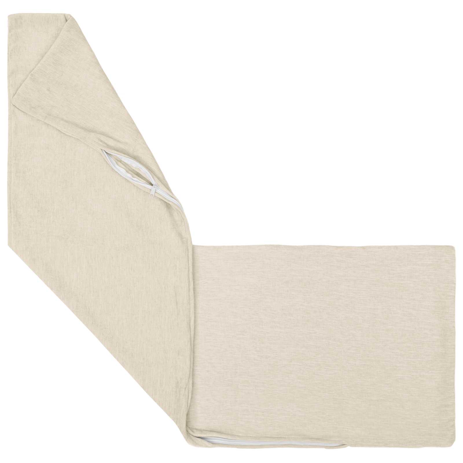 Kussensloop 2 st HEERLEN Crèmekleurig 40 x 145 cm Chenille Stof image 5