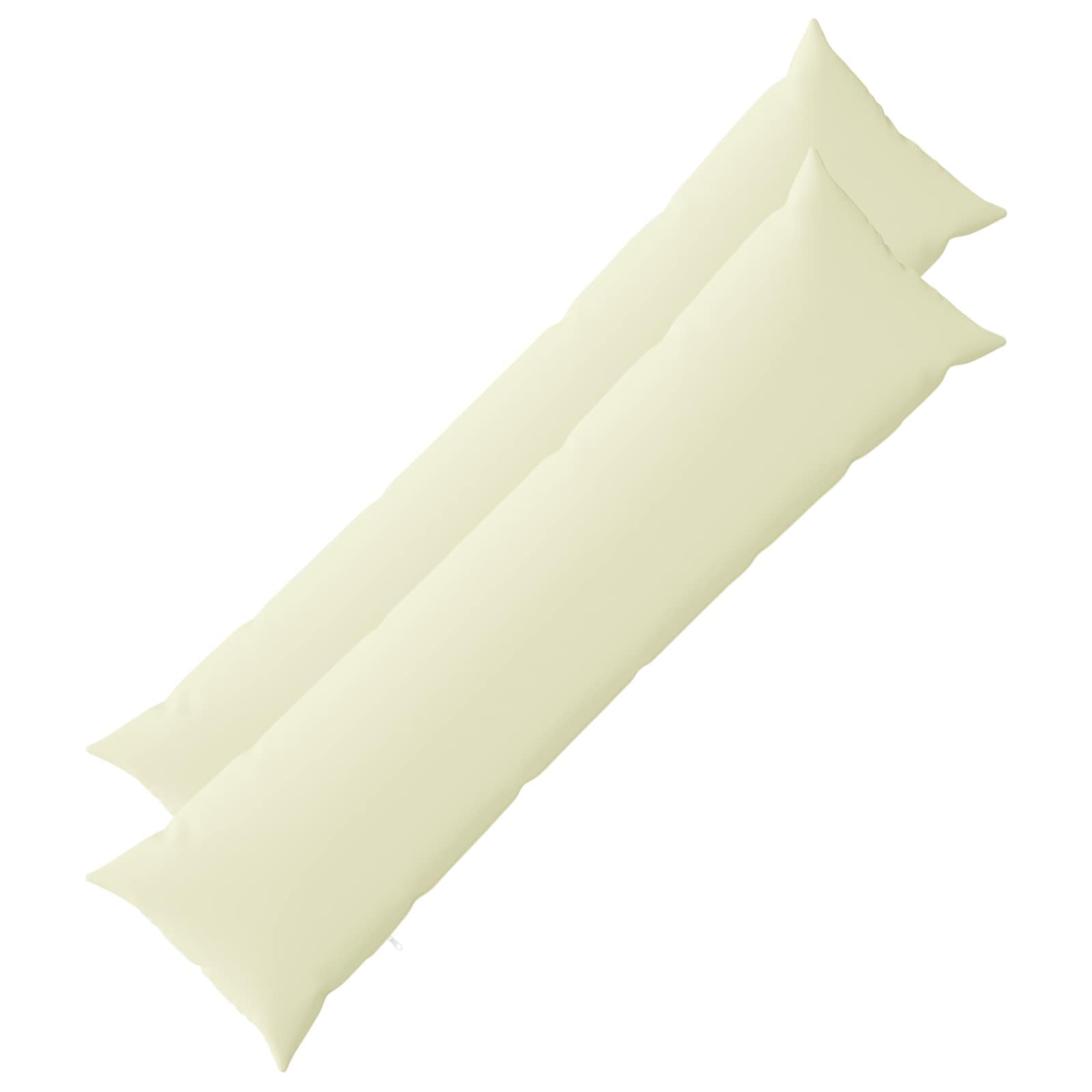 Kussensloop 2 pcs HEERLEN Crèmekleurig 40 x 145 cm Polyester image 1