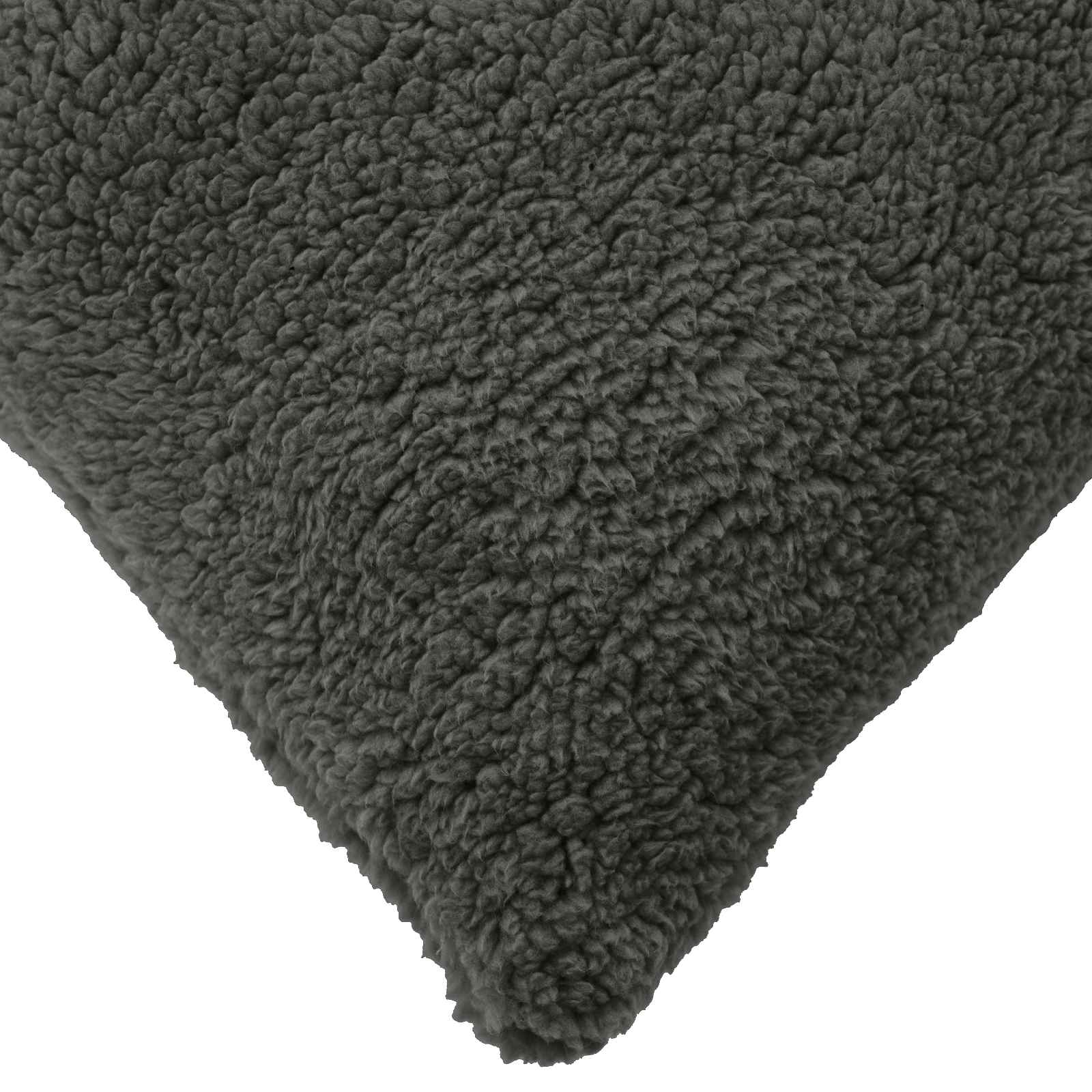 Prevleka za blazino 2 kos HEERLEN Temno siva 40 x 145 cm Bouclé