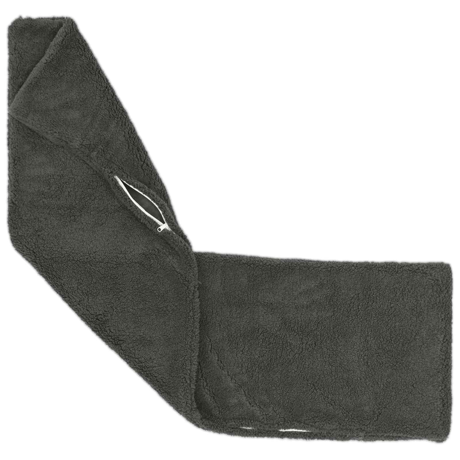 Prevleka za blazino 2 kos HEERLEN Temno siva 40 x 145 cm Bouclé