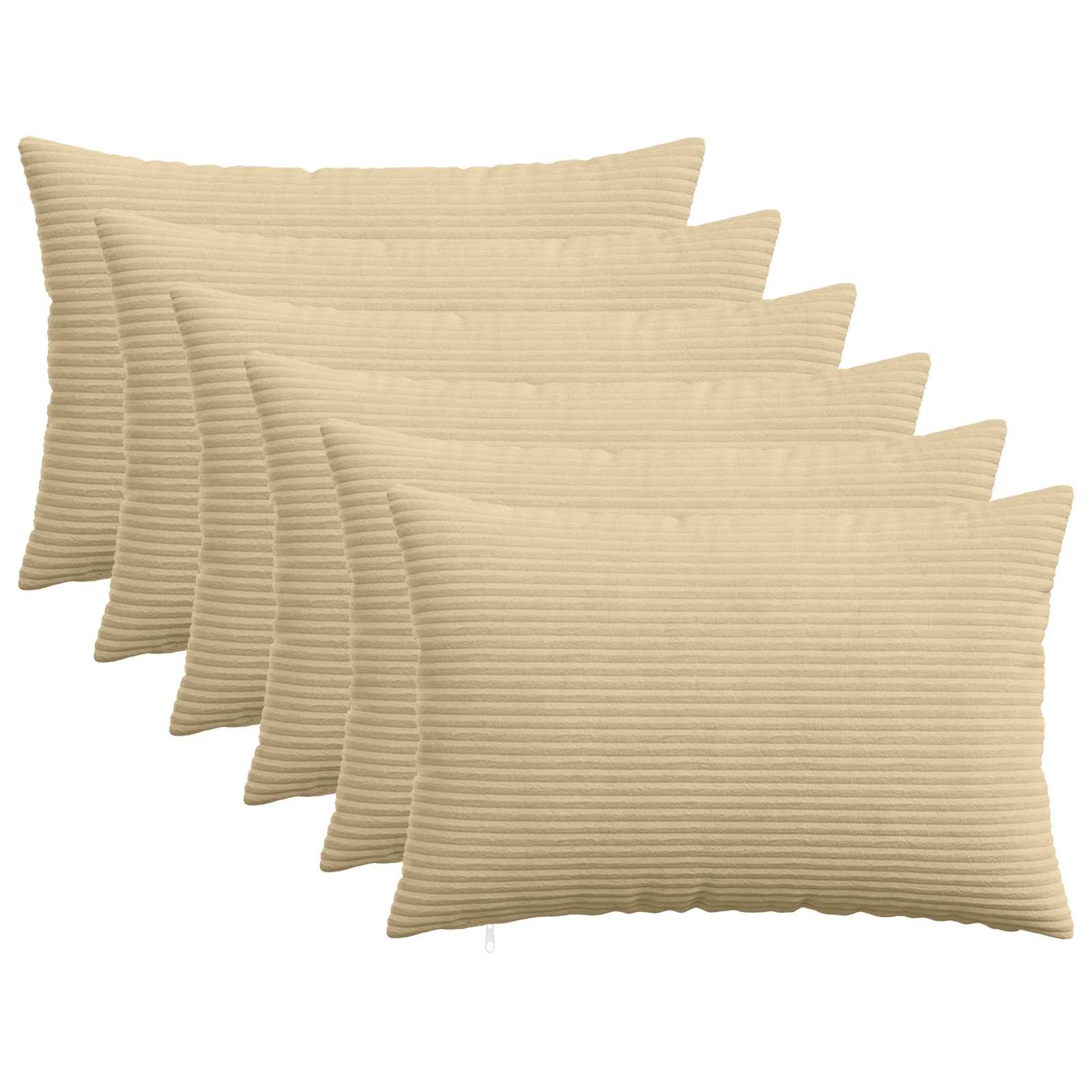 Kussensloop 6 st HEERLEN Grijs groen 40 x 60 cm corduroy image 1