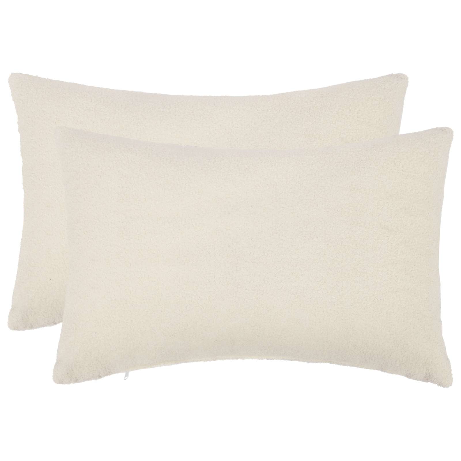 vidaXL Pudebetræk 2 pcs HEERLEN Cremefarvet 40 x 60 cm Bouclé