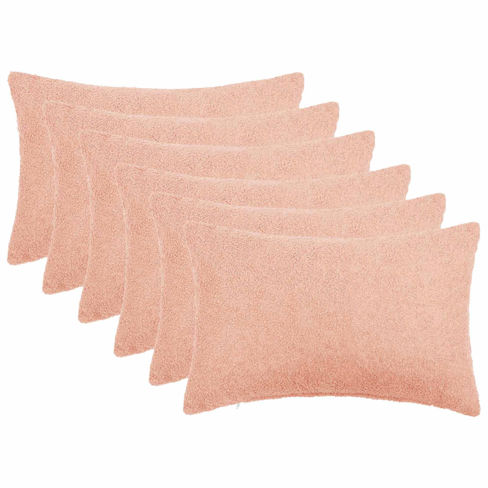 Kussensloop 6 pcs HEERLEN Roze 40 x 60 cm Bouclé image 1