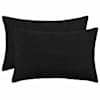 vidaXL Diivanipadi 2 pcs HEERLEN Must 40 x 60 cm Boucl&eacute;